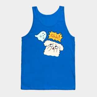 Ahh! Ghost and Fluffy Dog Tank Top